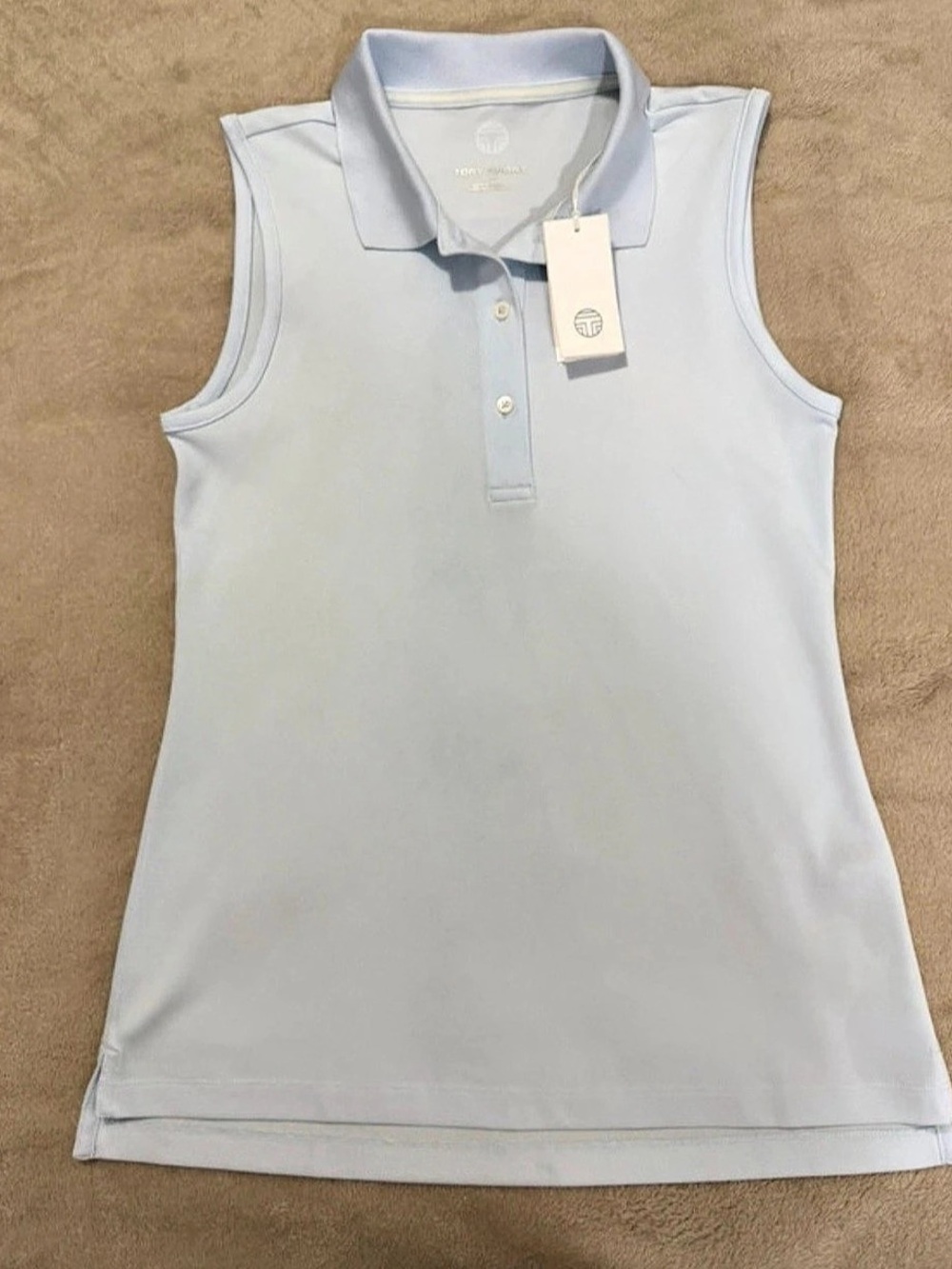 Tory Sport Pique Sleeveless Polo XS NWT